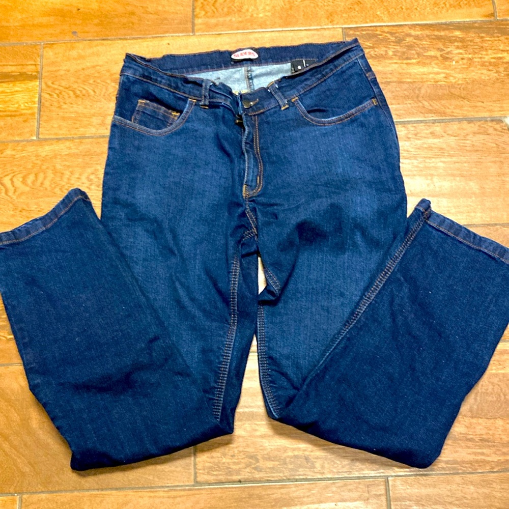 Sliders Riding Jeans with kevlar Lining Blue Women's size 8 /32” Waist inseam 30